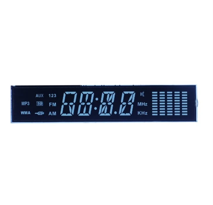 custom segment VA lcd module for automobile audio system
