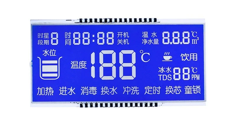 tn Digital 7-segment LCD display -
